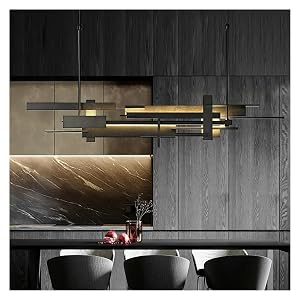 Postmodern Black Retro Chandelier Lighting Living Dining Room Island - Hanging Lamp Kitchen Home Iron Decoration Fixtures Pendant