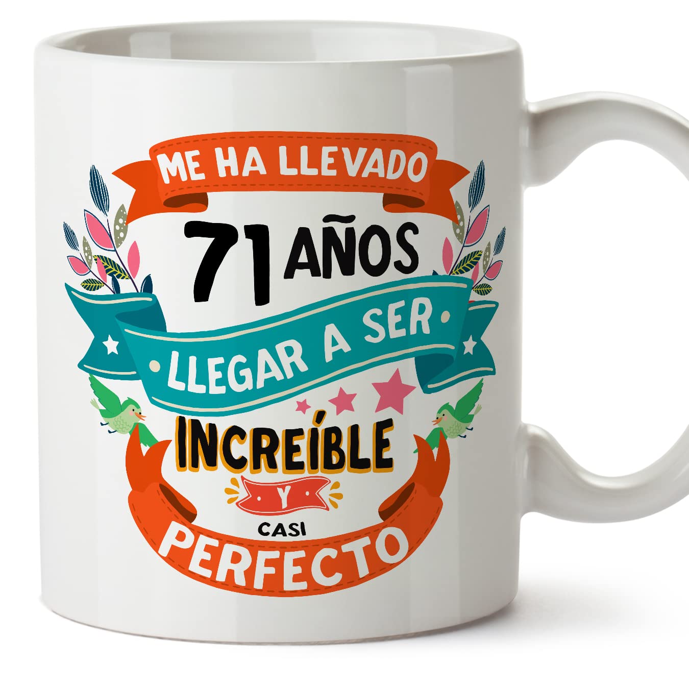 MUGFFINS Taza 80 Cumpleaños - "Me ha llevado 80 años llegar a ser increíble y casi perfecto - Regalos Desayuno Feliz Cumpleaños — view 72