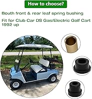 Vista 2 de Kit mejorado de bujes para Club Car Ds Bushing Front Leaf Spring y Upper A Arm Bushing Kit de piezas y manguitos de carrito de golf 1992-up, Bushing