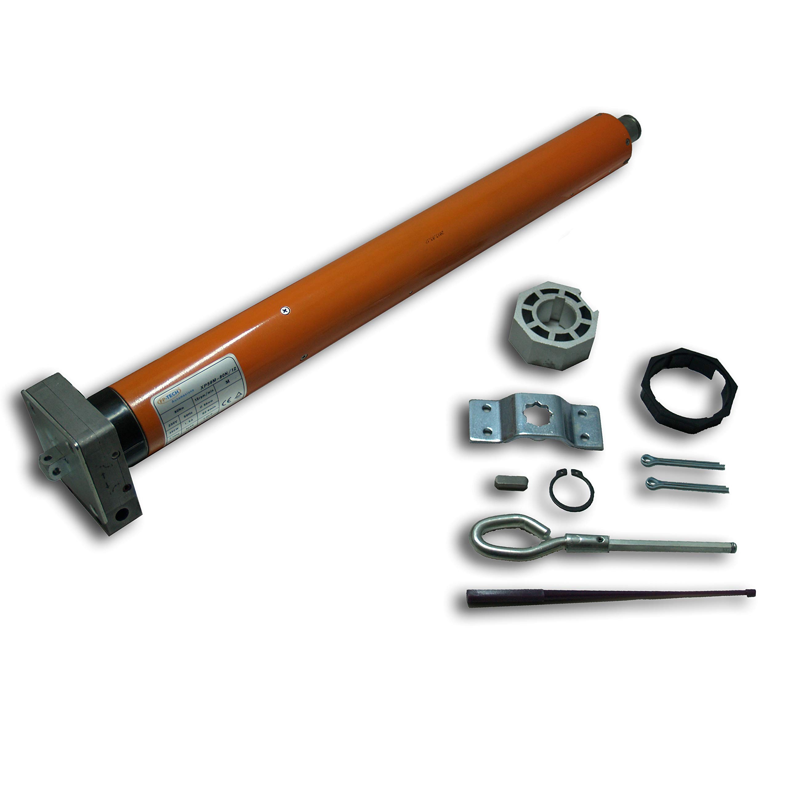 Fp-Tech FP-XP59M-120/10 Motore Elettrico Tapparella, Arancione
