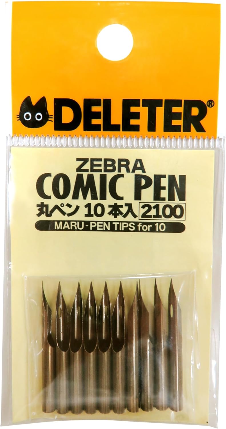 Deleeter Zebra Comics Round Pens (10 Pack)