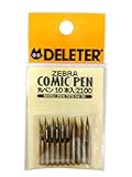Deleeter Zebra Comics Round Pens (10 Pack)