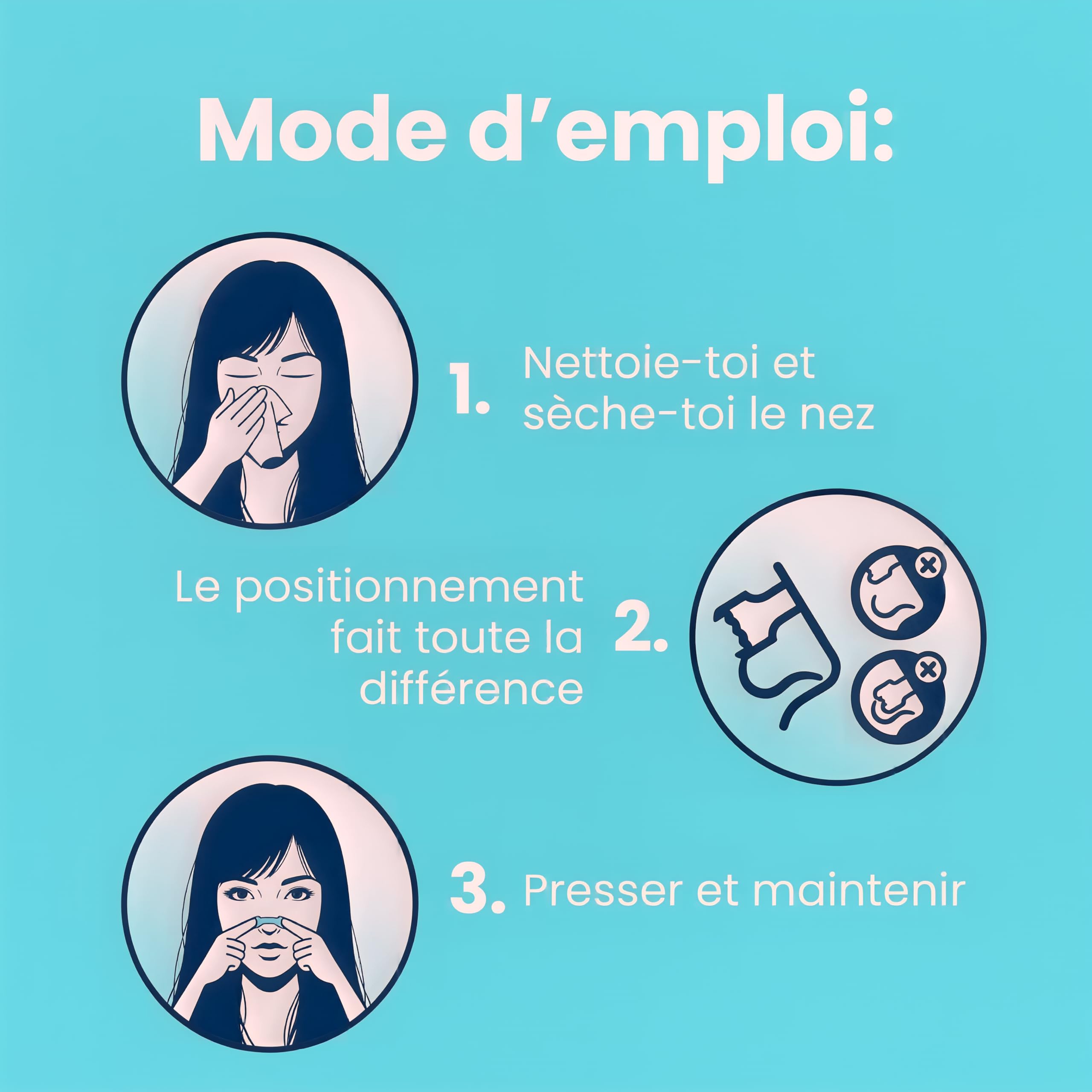Breathe Right Sensitive - Bandelette nasale - Taille M/S - Sommeil : aide à réduire les ronflements - Rhume, allergies, sport : vous aide à mieux respirer - Convient aux peaux sensibles, 30 pièces