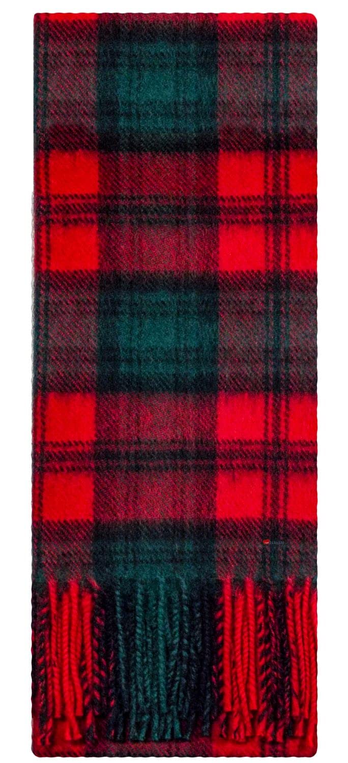 I LUV LTD Kerr Modern Tartan Plaid 100% Lambswool Clan Scarf Made in Scotland