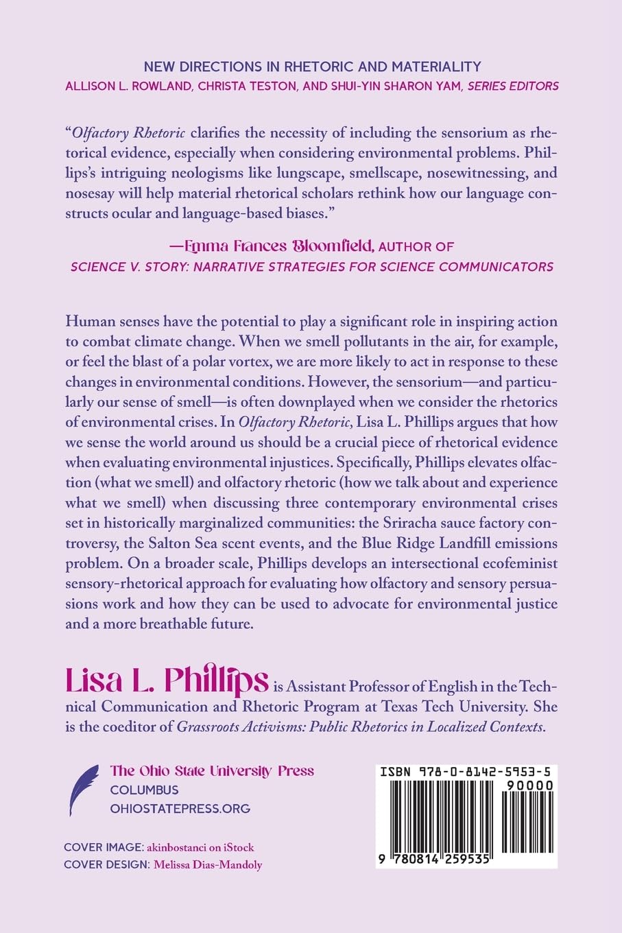 Olfactory Rhetoric: Sniffing Out Environmental Problems (New Directions in Rhetoric and Materiality)