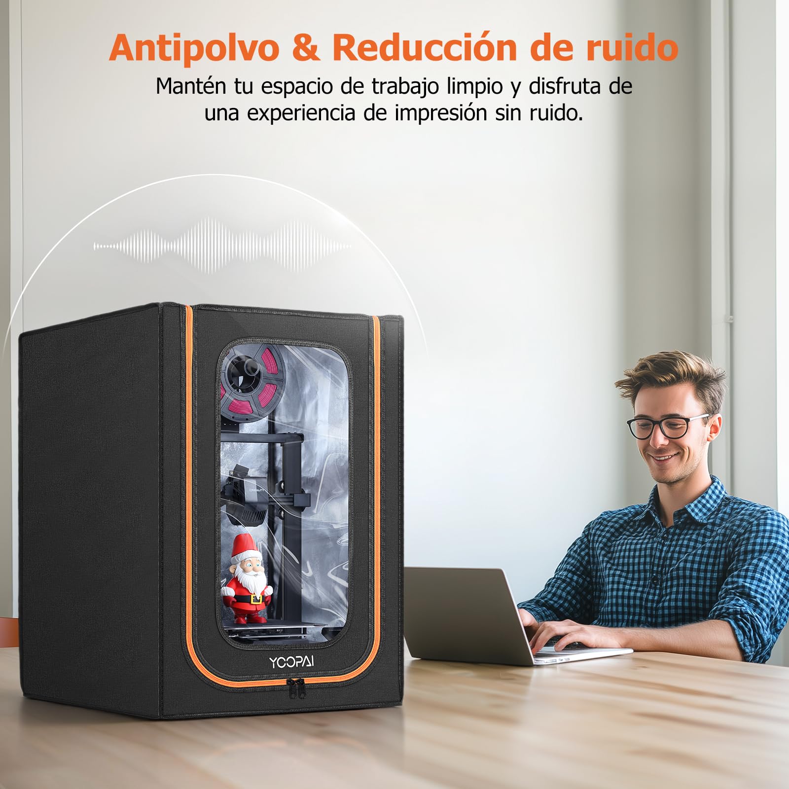 YOOPAI Carcasa Funda Impresora 3D con Sistema de iluminación para Creality Ender 3/ Ender 3 V2/ Ender 3 Pro/Anycubic/Elegoo Impresora 3D, Temperatura Constante Caja de Impresora 3D 550 * 650 * 780 mm