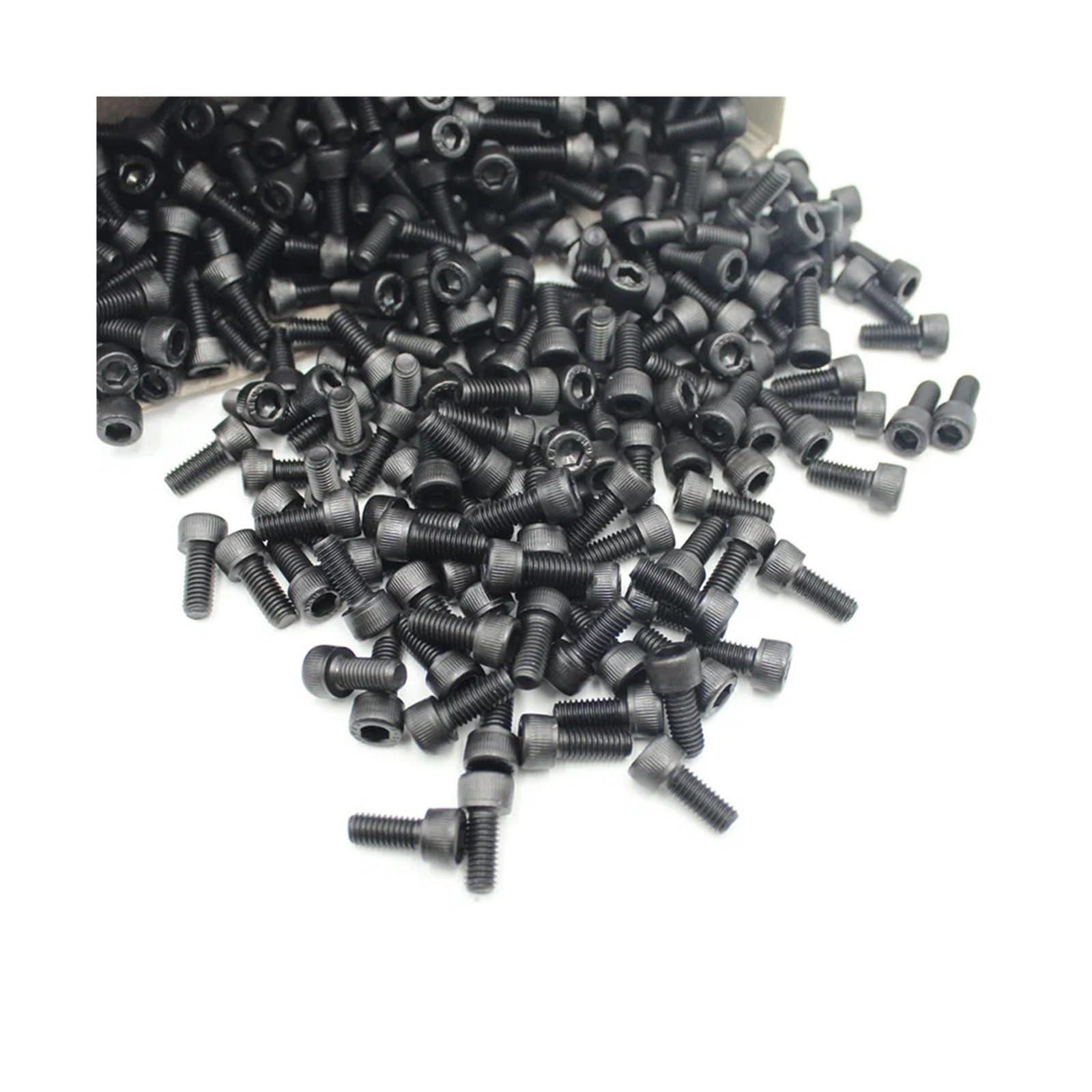Juego de tornillos de cabeza hueca hexagonal negros