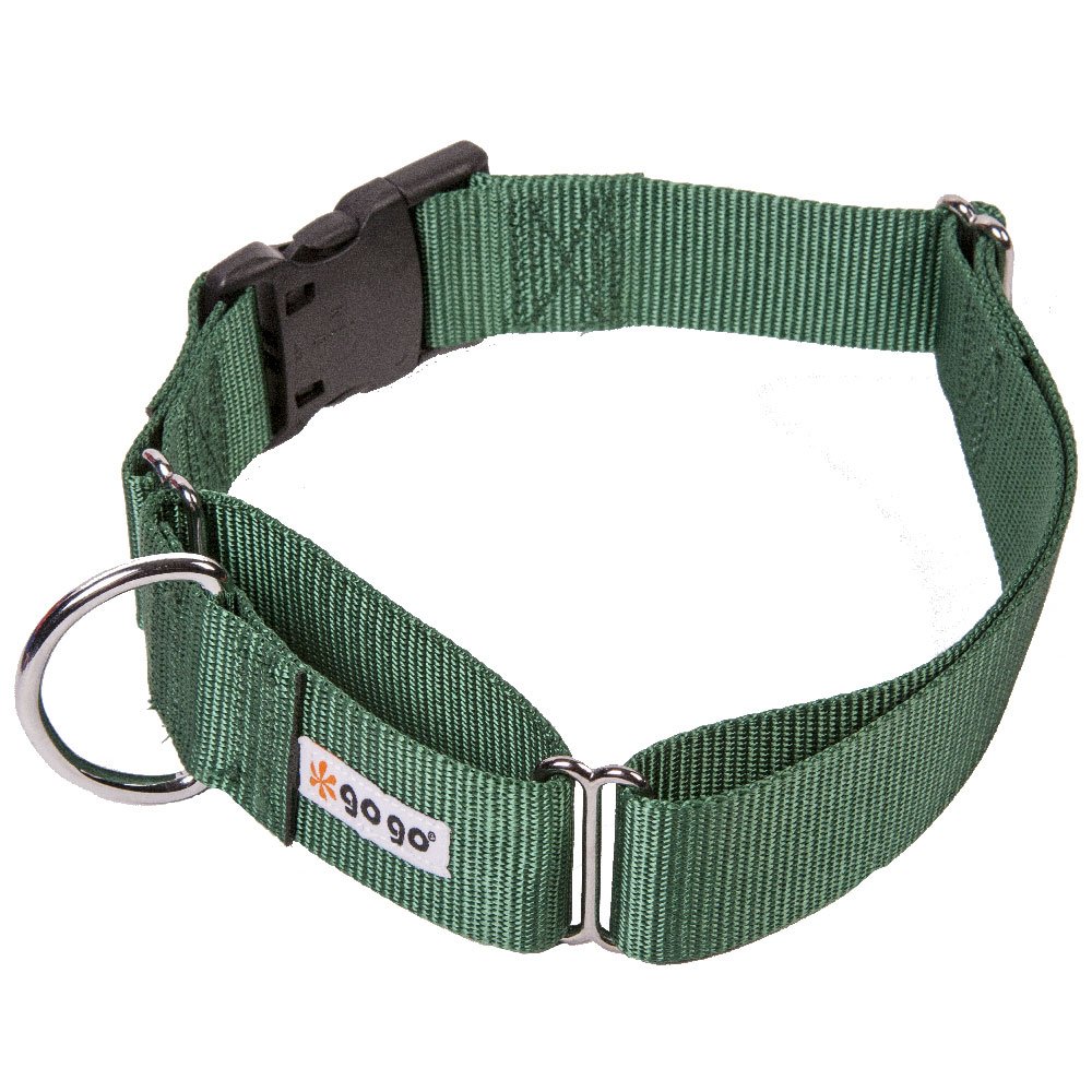 GOGO Pet Products Martingale Gentle Training Collar, X-Large, Hunter Green
