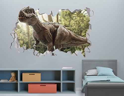 Miniatura 2 de Calcomanías de pared de dinosaurio decoración de habitación de dinosaurio decoración de pared Raptor decoración de habitación T-Rex para niños