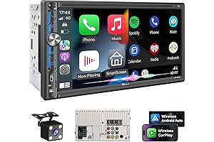 Wireless Apple CarPlay Double Din Stereo