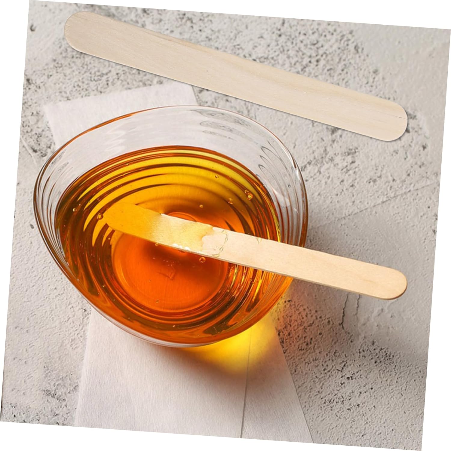 FRCOLOR Wooden Hair Removal Wax Sticks Spatulas for Skin Friendly Waxing Applicators for Smooth Hair Removal Sensitive Areas