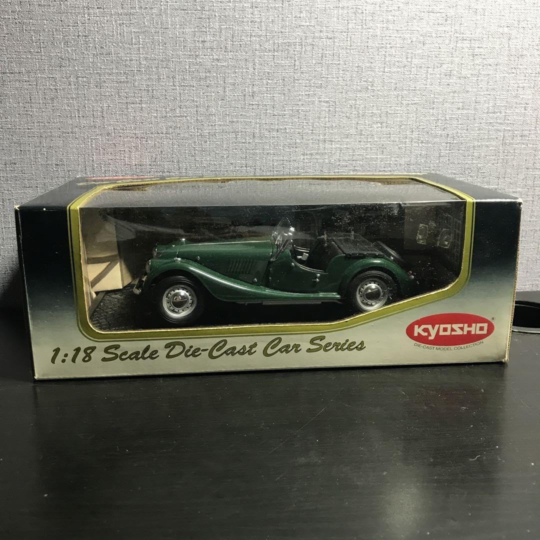 【現状品】京商 1/18 MORGAN 4/4 グリーン Kyosho Morgan 4/4 2008 – Sport Green (1/18) Scale Model – Timeless