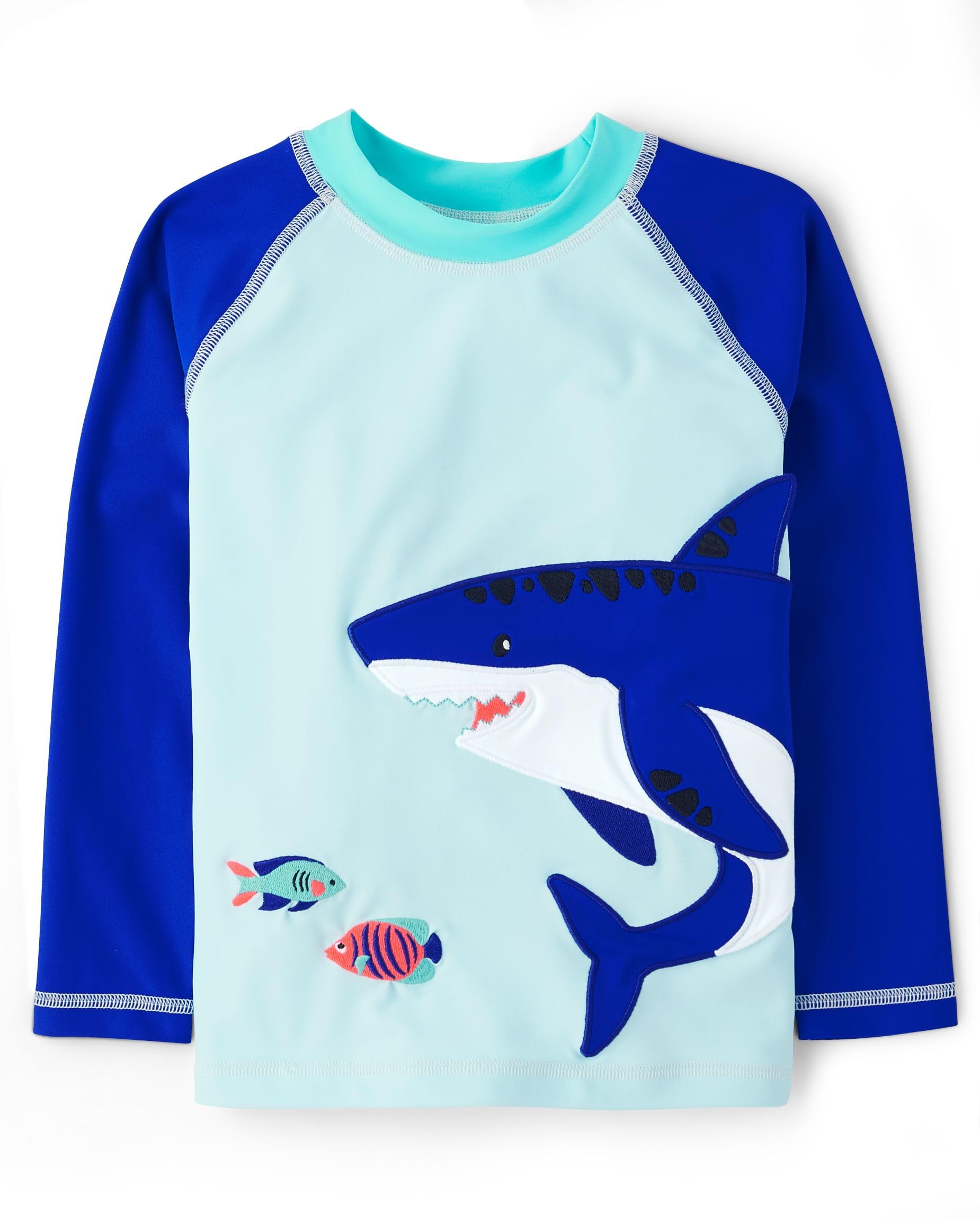 Gymboree Boys' and Toddler Embroidered Long Sleeve Rashguard