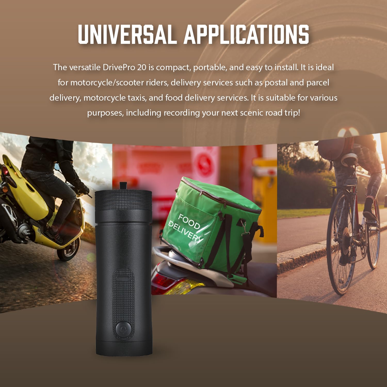 Transcend DrivePro 20 Motorcycle Camera INCL. 32GB microSDHC