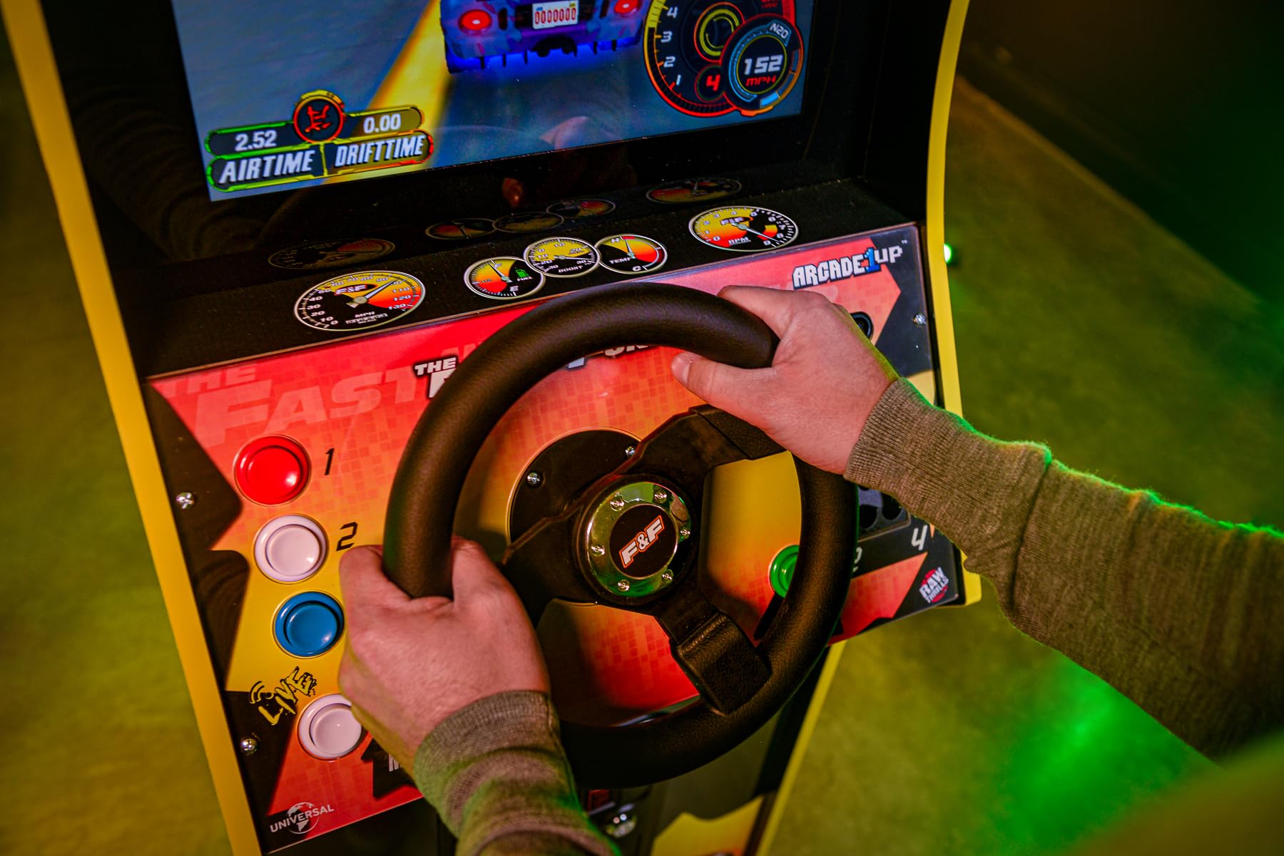 The Fast & The Furious Deluxe Arcade Game for Your Home, with 5-Foot-Tall Stand-up Cabinet, 2 Classic Games, and 17-inch LCD Screen 6