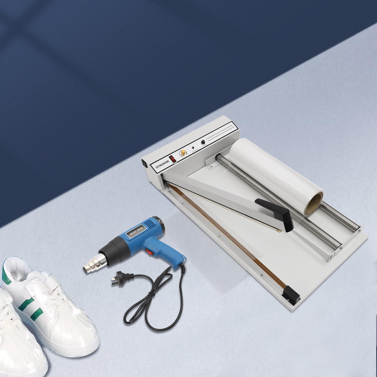 BOPRCSH Commercial Heat Sealer Machine with Heat Tool, 530W Shrink Wrap Sealer Bag Sealer Packaging Sealing Machine 572-968?, Horizontal Bag Sealing Machine for Plastic Packing Bags