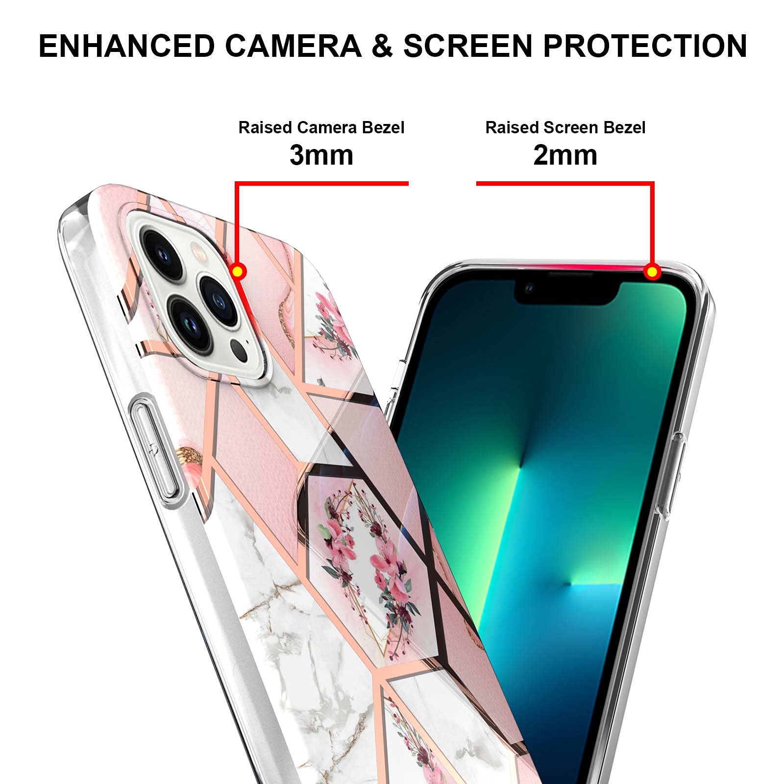 Cover iPhone 13 Pro,Custodia Antiurto Gomma Gel Silicio