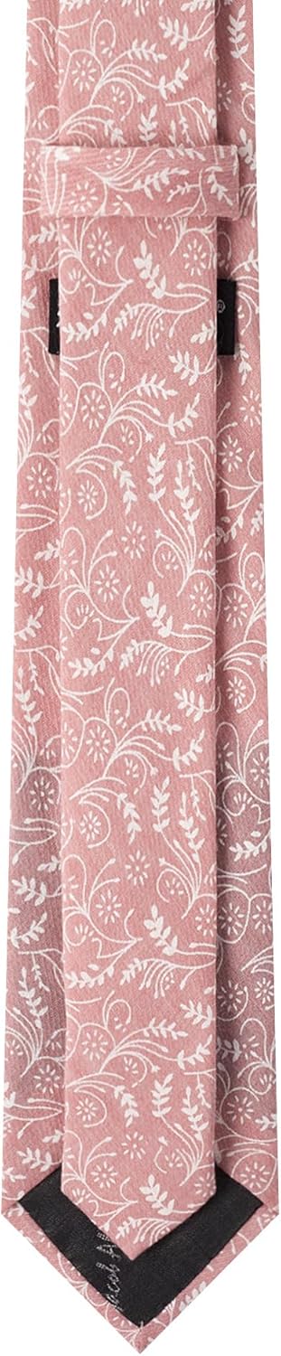 Jacob Alexander Men's Slim Width 2.75" Floral Neck Tie - Image 2