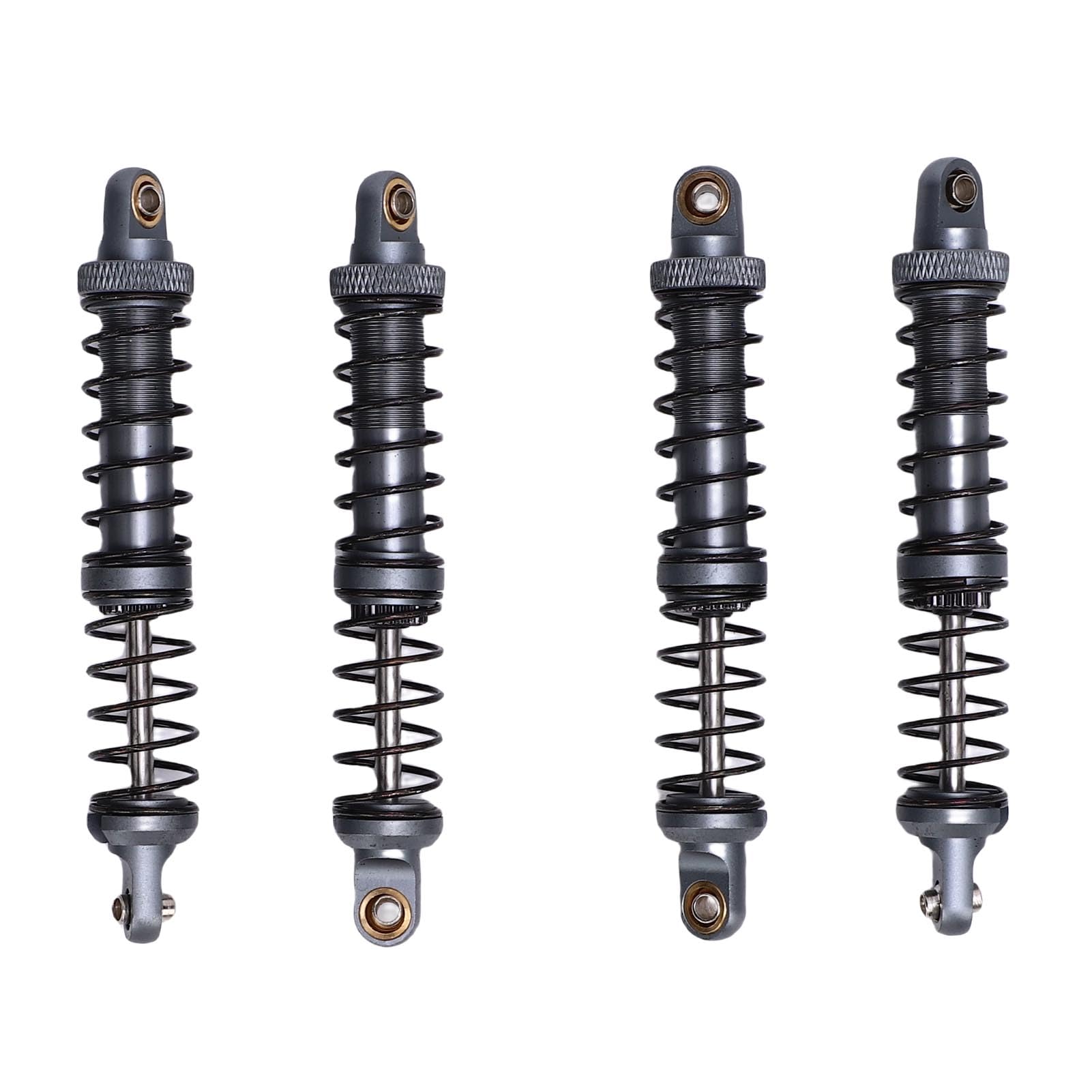 Amortisseurs Métal 90 Mm Pour Voiture RC 1/10 - Lot De 4 Avec Ressorts De Rechange