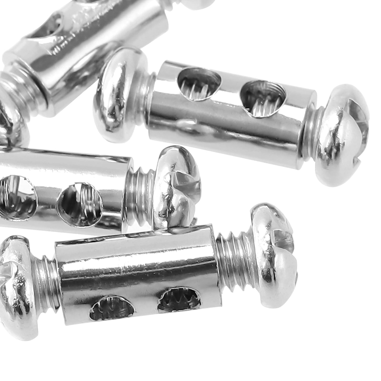 100 sztuk 10 x 5,9 mm zacisk do liny drucianej, zacisk do liny drucianej Duplex, otwór przelotowy 3 mm, podwójne ko?cówki stalowe zaciski do kabli i drutów z miedzi, do lin stalowych i kabli o