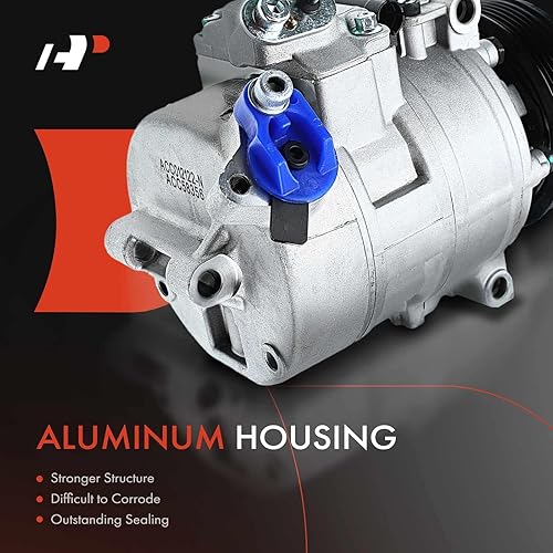 Miniatura 3 de A-Premium Compresor de aire acondicionado con embrague compatible con BMW 328i 2012-2013, 328i xDrive 2012-2013, X3 2007-2010, 7SBU16C Style, 6