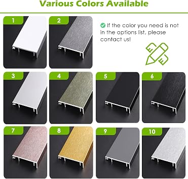 Gold Floor Skirting Board Metal, Snap-on Wall Base/Cove Base Molding for Restaurant/Hospital/Pool/Villas, Aluminium Waterproof Baseboard Trim - Elevate Your Home Decor(W 3 in/8cm,L 140cm/55in)