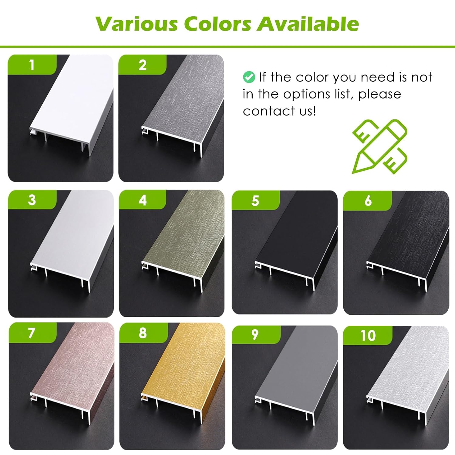 Black Baseboard Trims - Perforated Installation Complete Kit, Metal Aluminum Floor Molding 4 3 Inch 2 in Tall, Skirting Board Line for Wood/Tile/Concrete Wall,W 4 in (10cm)-L 30 in (76 cm)