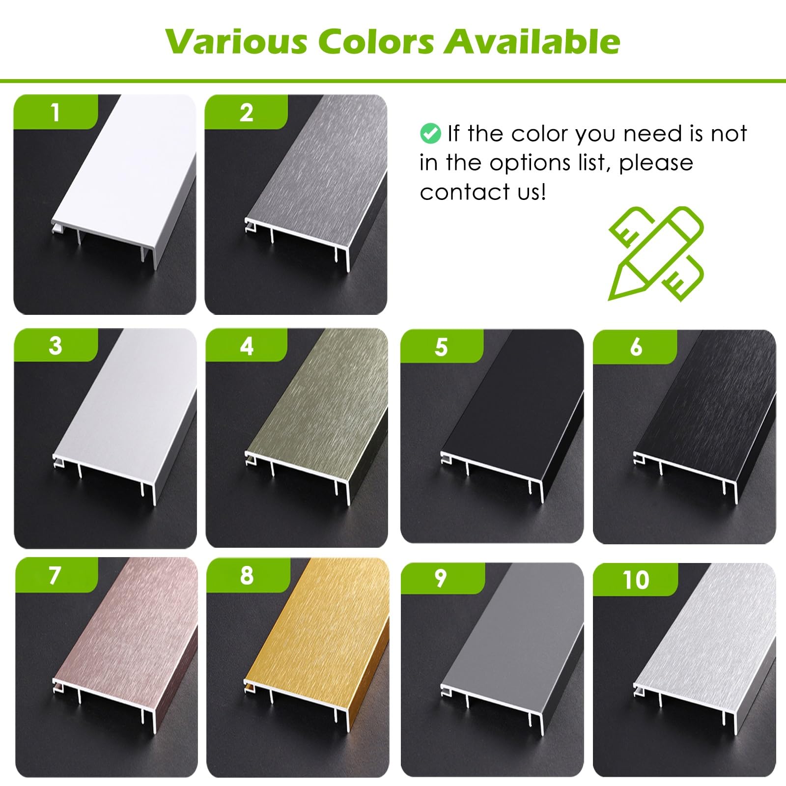 Kit de molduras de zócalo negro, herramienta de instalación perforada, moldura de piso de metal y aluminio para protección de paredes en madera, azulejos y hormigón (3 pulgadas de ancho, 40 pulgadas