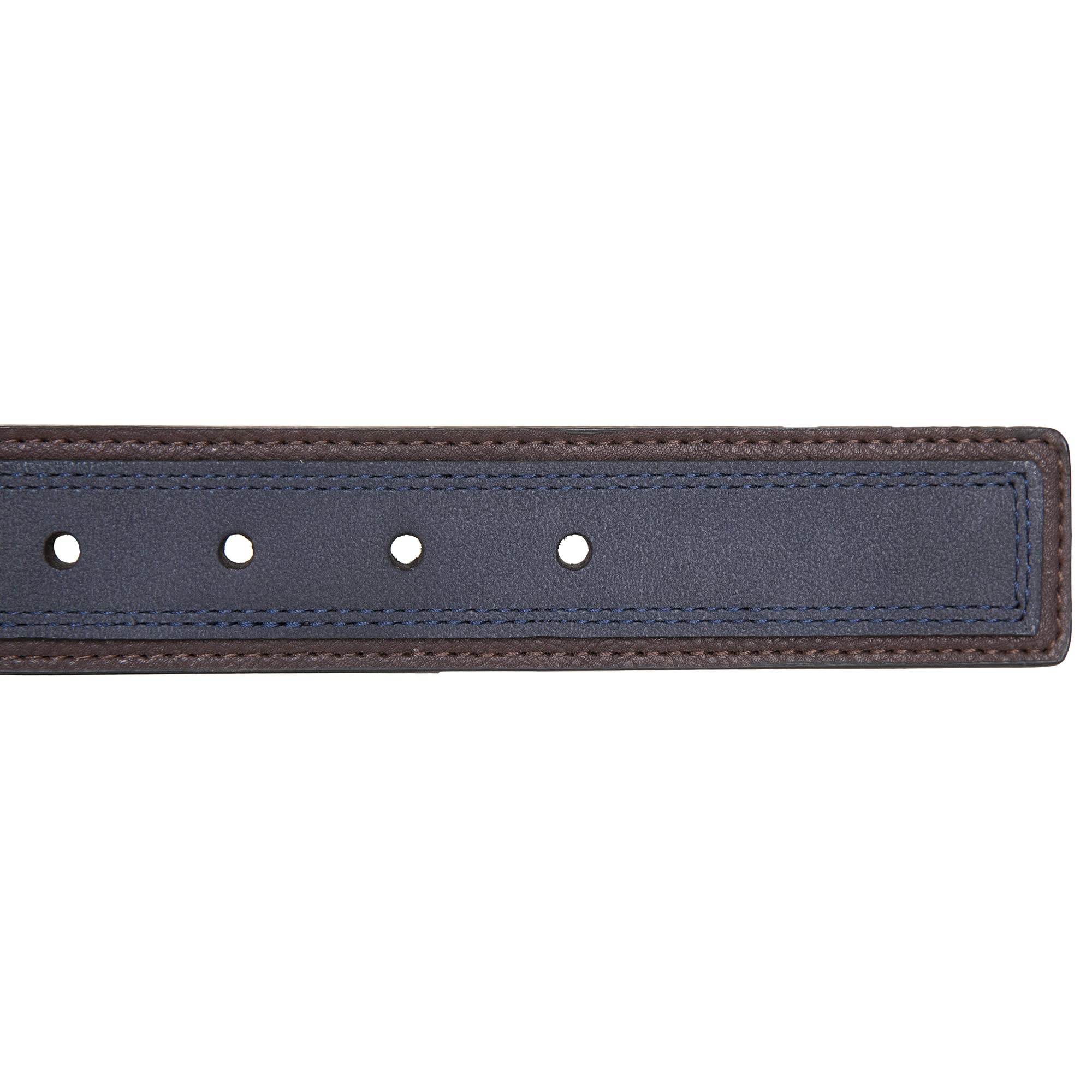 Nautica Casual Leather Belt | Everyday | Classic | Pants | Jeans | Khakis | Chinos | Metal Buckle Cinturón para Hombre