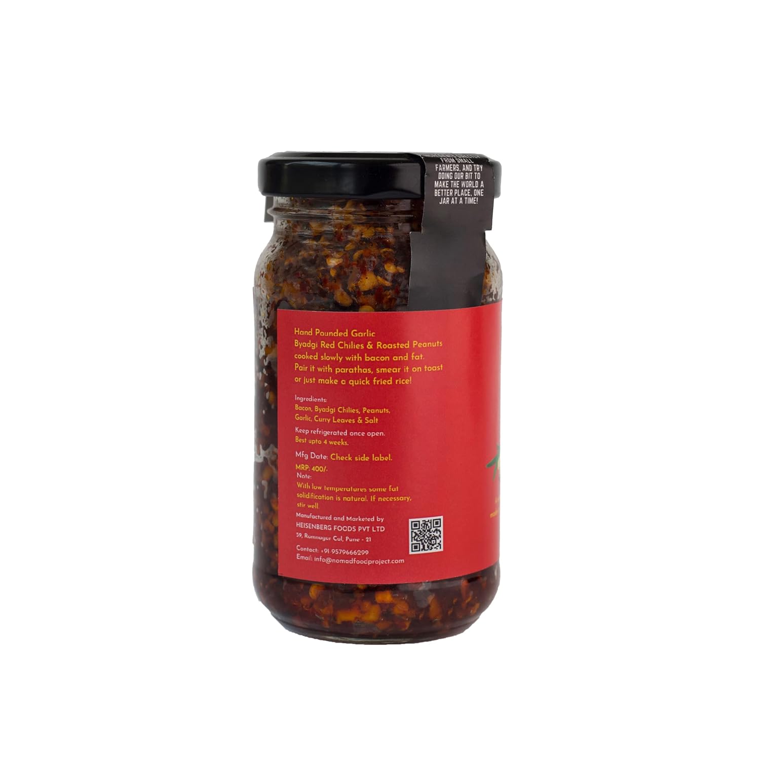 Nomad Food Project Bacon Thecha Red | 200gms