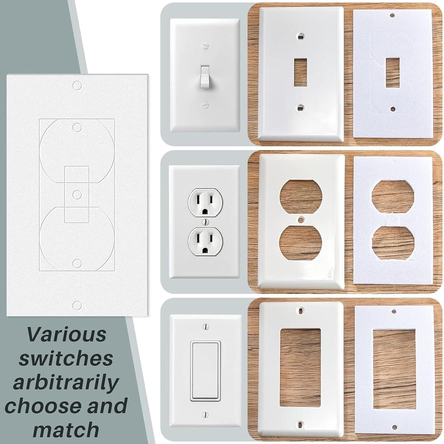 BNF® 30x Wall Plate Outlet Sealers Outlet Insulator Draft Sealers for Home Duplex|Home & Garden | Home Improvement | Electrical & Solar |30 Pieces Wall Plates Outlet Sealers