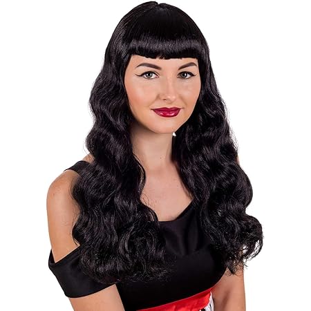 black 1940s wig
