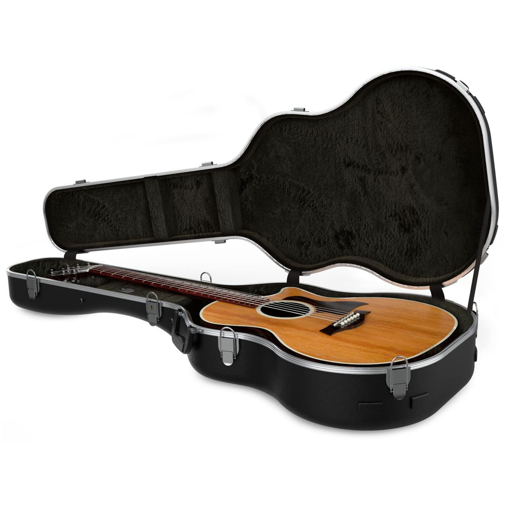 MONKEY LOOP Baboon Acoustic - Etui ABS pour Guitare Acoustique - Etui Rigide pour Guitare - Doublure intérieure en Velours - Poignée Ergonomique avec Prise en Main Confortable - Design Classique