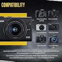 Vista 4 de BM Premium Batería LP-E12 para cámaras digitales Canon EOS-M, EOS M2, EOS M10, EOS M50, EOS M50 Mark II, EOS M100, EOS M200, SX70 HS, Rebel SL1