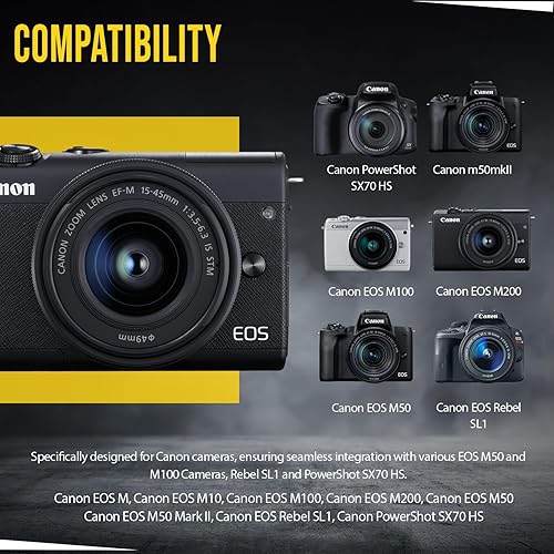 Miniatura 4 de BM Premium Batería LP-E12 para cámaras digitales Canon EOS-M, EOS M2, EOS M10, EOS M50, EOS M50 Mark II, EOS M100, EOS M200, SX70 HS, Rebel SL1