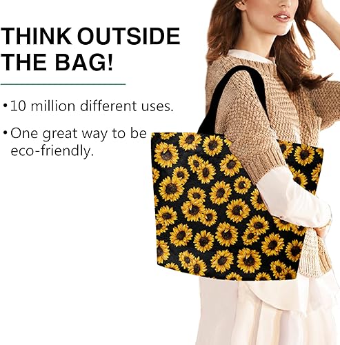 Miniatura 3 de Bolso de mano para compras, bolsa de comestibles de gran capacidad, ligera, reutilizable, conveniente, bolsa de hombro