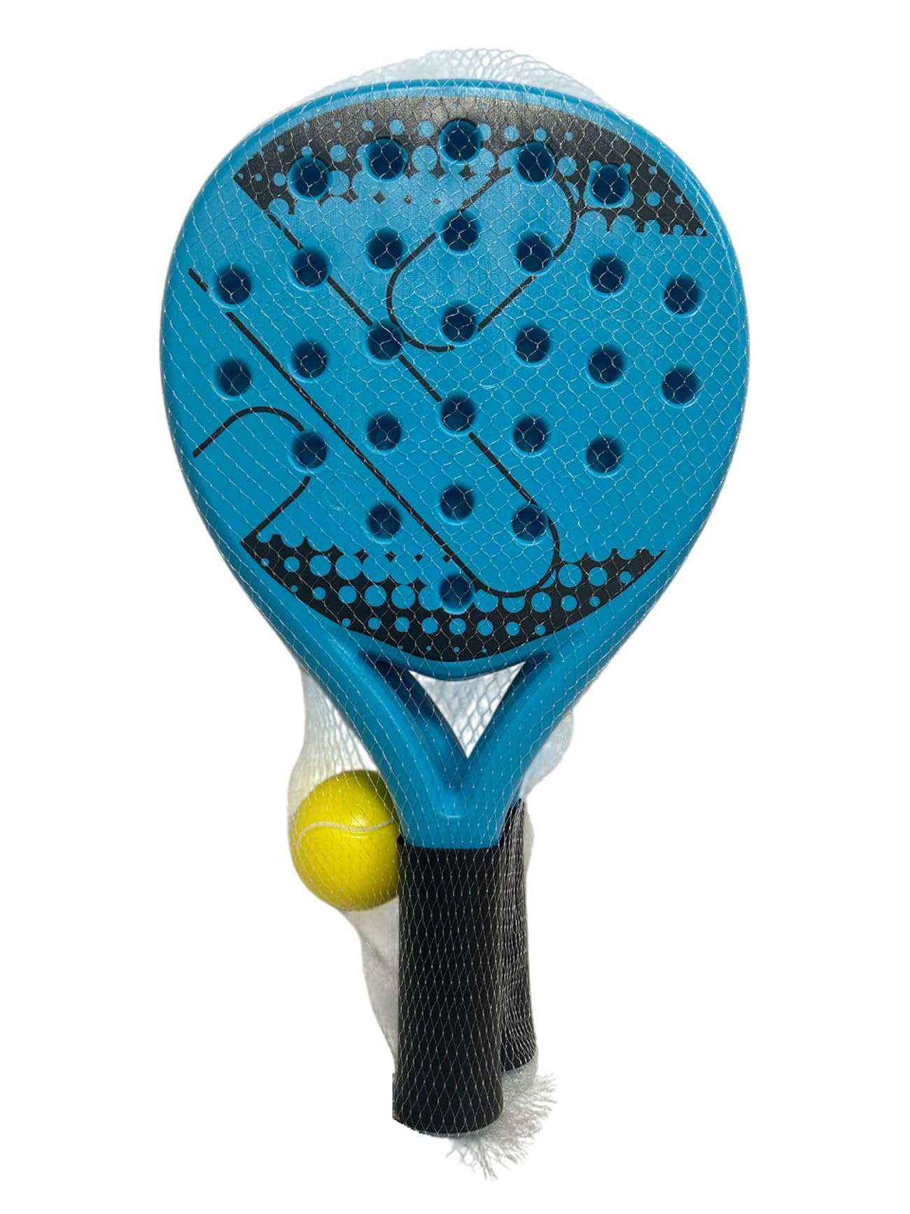 Racchette da Padel con Pallina Set 2 Racchette in Plastica cm 41 con Palla Racchettoni da Spiaggia con Pallina Padel Beach Tennis Pool Party Spiaggia Coppia Piscina Giardino