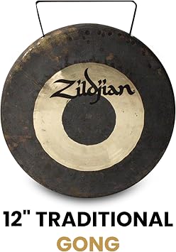 Zildjian P0565 12 Traditional Gong and Table-Top Stand Set