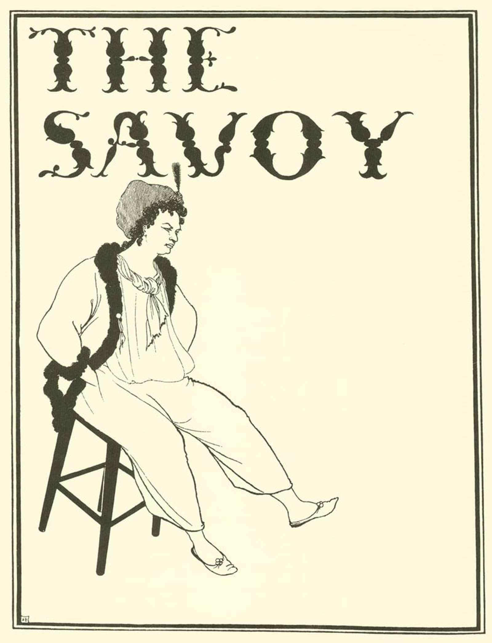 Artxlxxbn No Frame Famous Prints Artwork Pictures Poster Painting Art Cover Design The Savoy By Aubrey Beardsley Artwork Landscape Pictures For Home Decor 60X90cm
