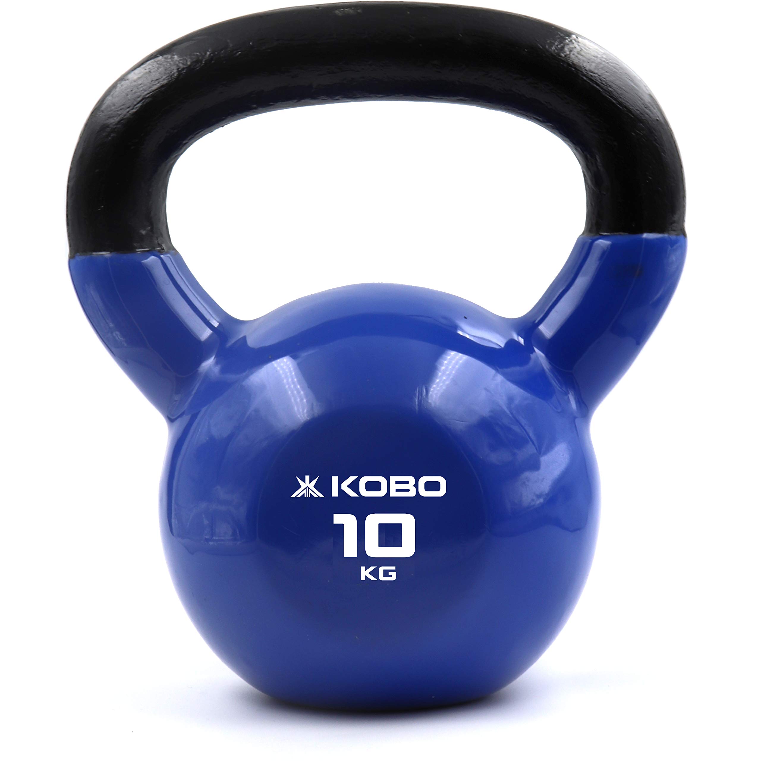 Kobo 10 Kg Vinyl Coated Cast Iron Kettlebell with Wide Handles for Cross Training, Swings, Body Workout and Muscle Exercise (Imported), 10 Kg (Blue), Wide Handle (B0833DHR8H) Amazon Price History, Amazon Price Tracker