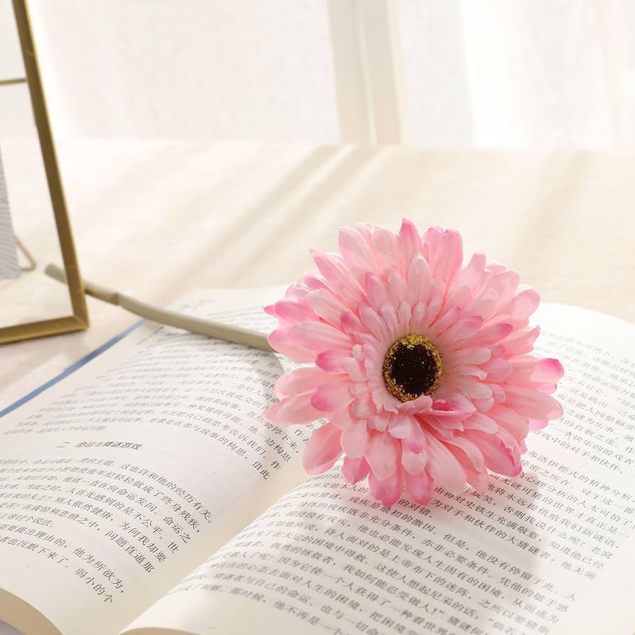 ガーベラ　6本セット Amazon｜DIFEIUKI ガーベラ 造花 6本入 フェイクブーケ フェイク