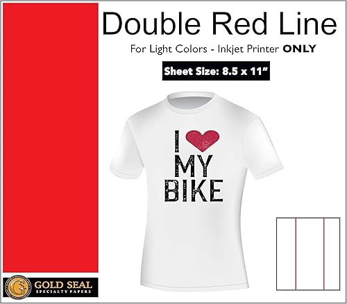 Miniatura 3 de Impresión por sublimación para tela de algodón ligera (papel de transferencia de calor de línea amarilla) 8.5 "x 11" - 75 hojas