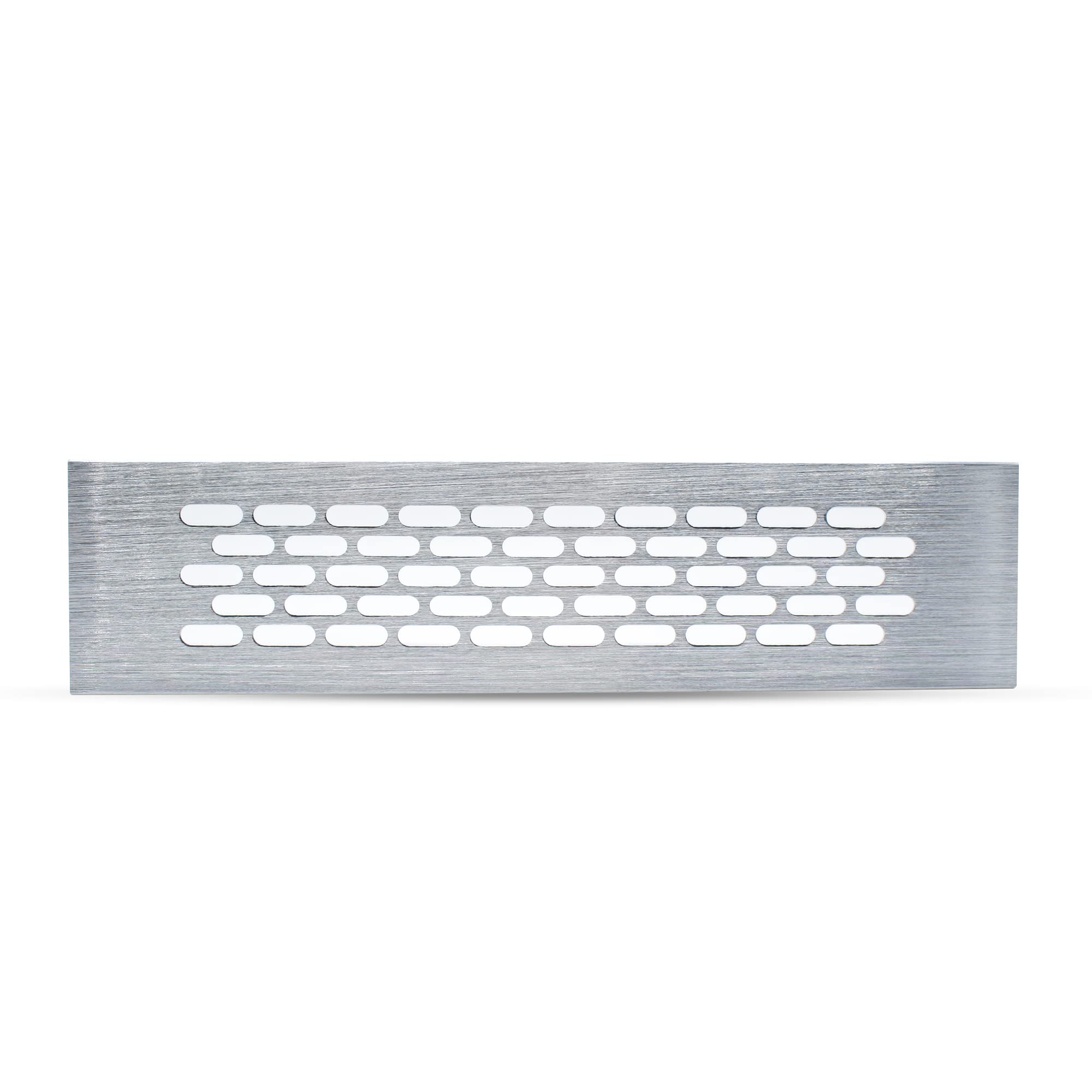DOJA Barcelona Ventilation grille stainless steel, 245 x 60 cm, INOX, pack 1, exhaust grille, oven, fireplace, kitchen - Image 2