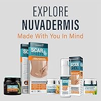 Vista 9 de NUVADERMIS Hojas de silicona extralargas para cicatrices con gel para cicatrices, hojas reutilizables de grado médico para cesáreas