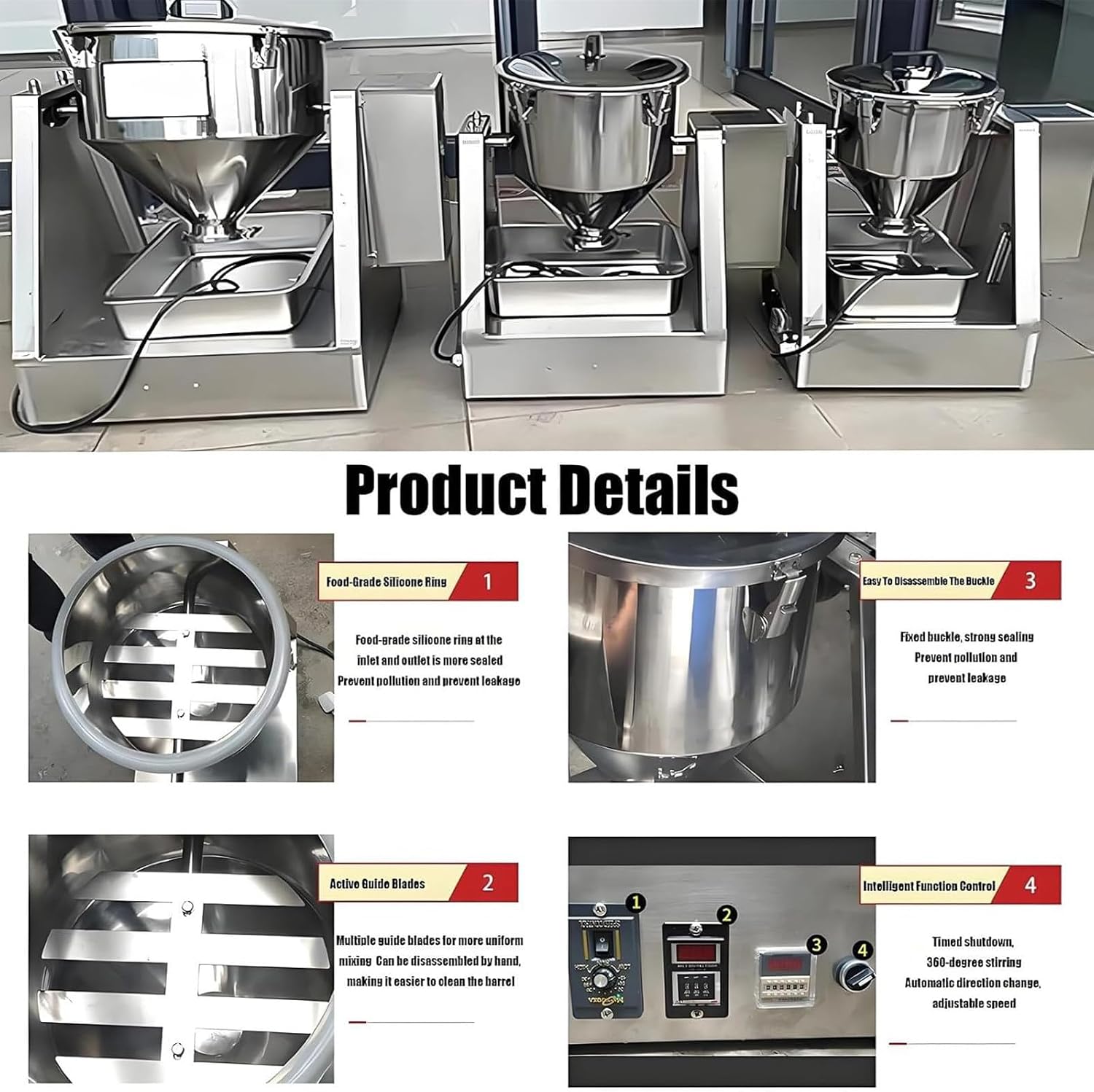 5L/10L Lab Dry Powder Mixer Mixing Machine Particle Blender Powder Mixer Granual Blender for Food Ch-emical Medical