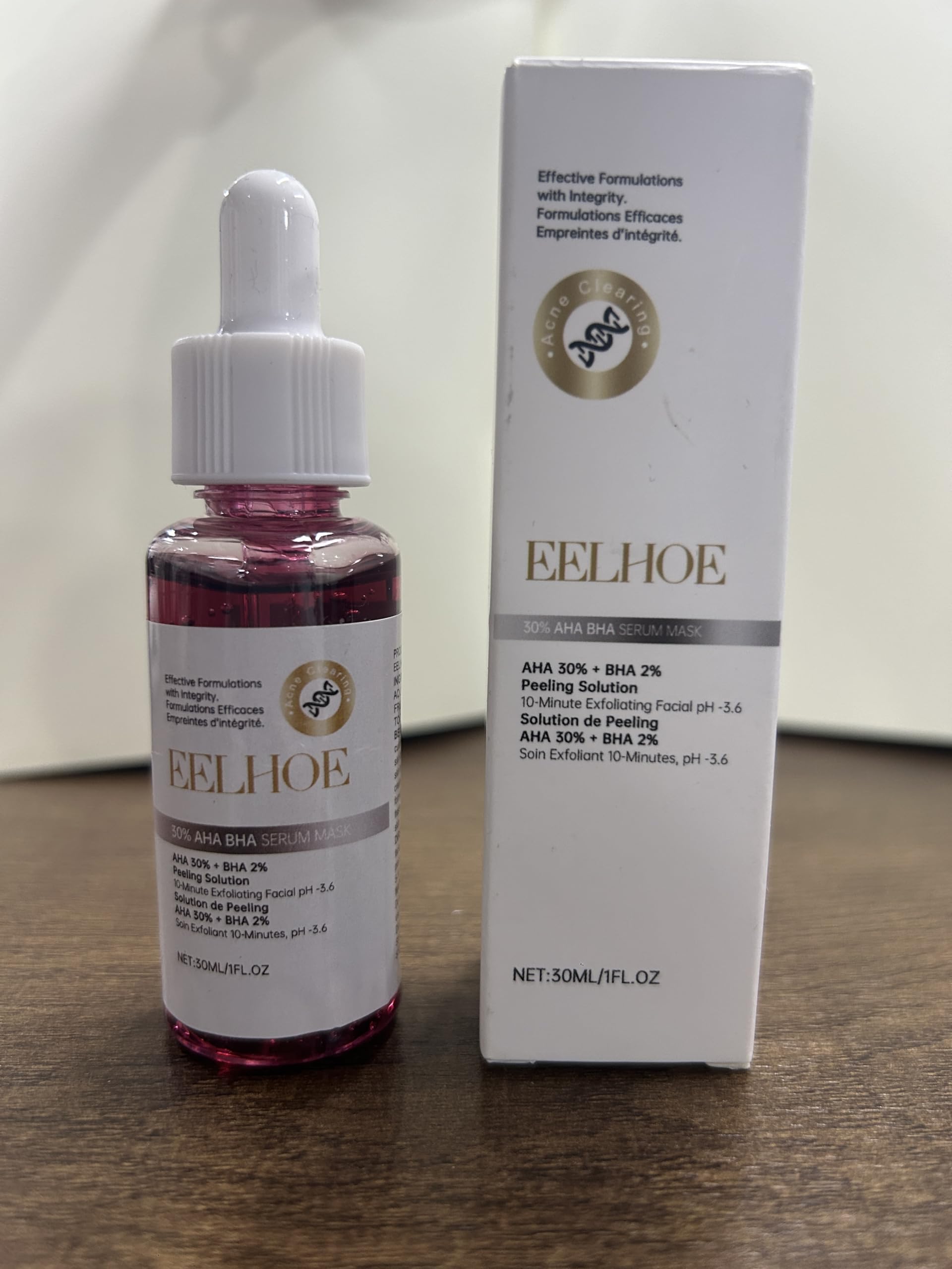 EELHOE Aha 30% + Bha 2% Face Serum, Aha Bha Peeling Solution, Aha Bha ...