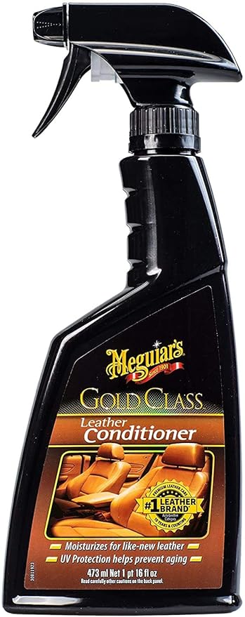 Meguiars Gold Class Leather Conditioner Premium Conditioner with Aloe and Moisturizing Oils No Residue Formula for Leather Looking Rich and Natural