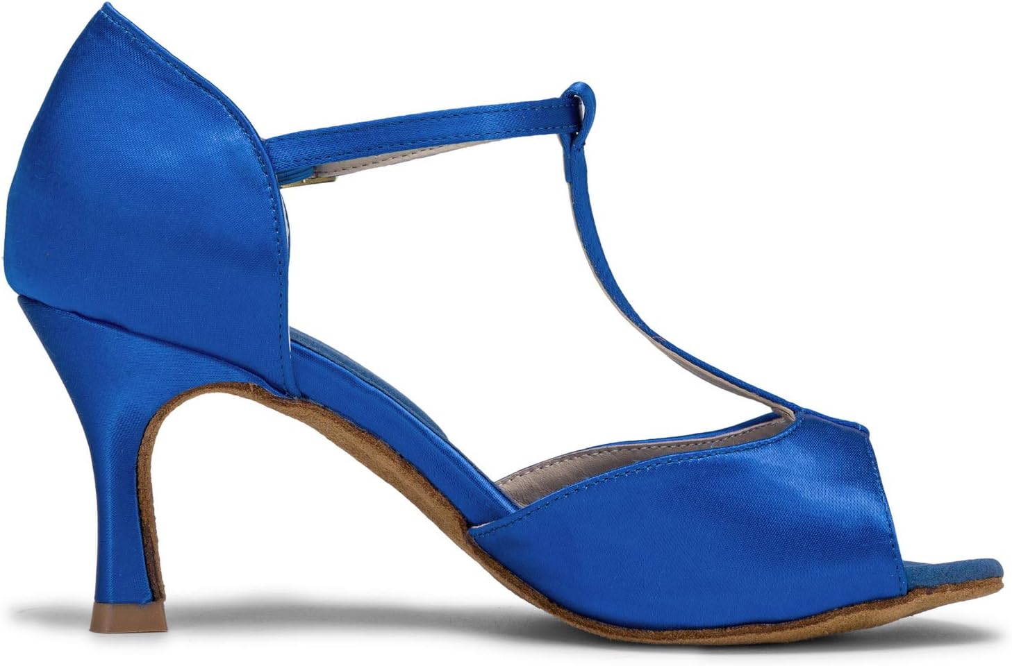 JIAJIA 20511 Women's Satin Sandals Flared Heel Latin Salsa Performance Dance Shoes - Image 5