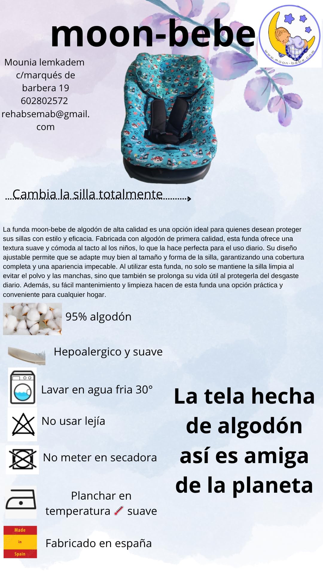 moon-bebe Casdon Pokrowiec kompatybilny z fotelikiem samochodowym IZI Modular A X1 i-Size DE BeSafe (zielony)