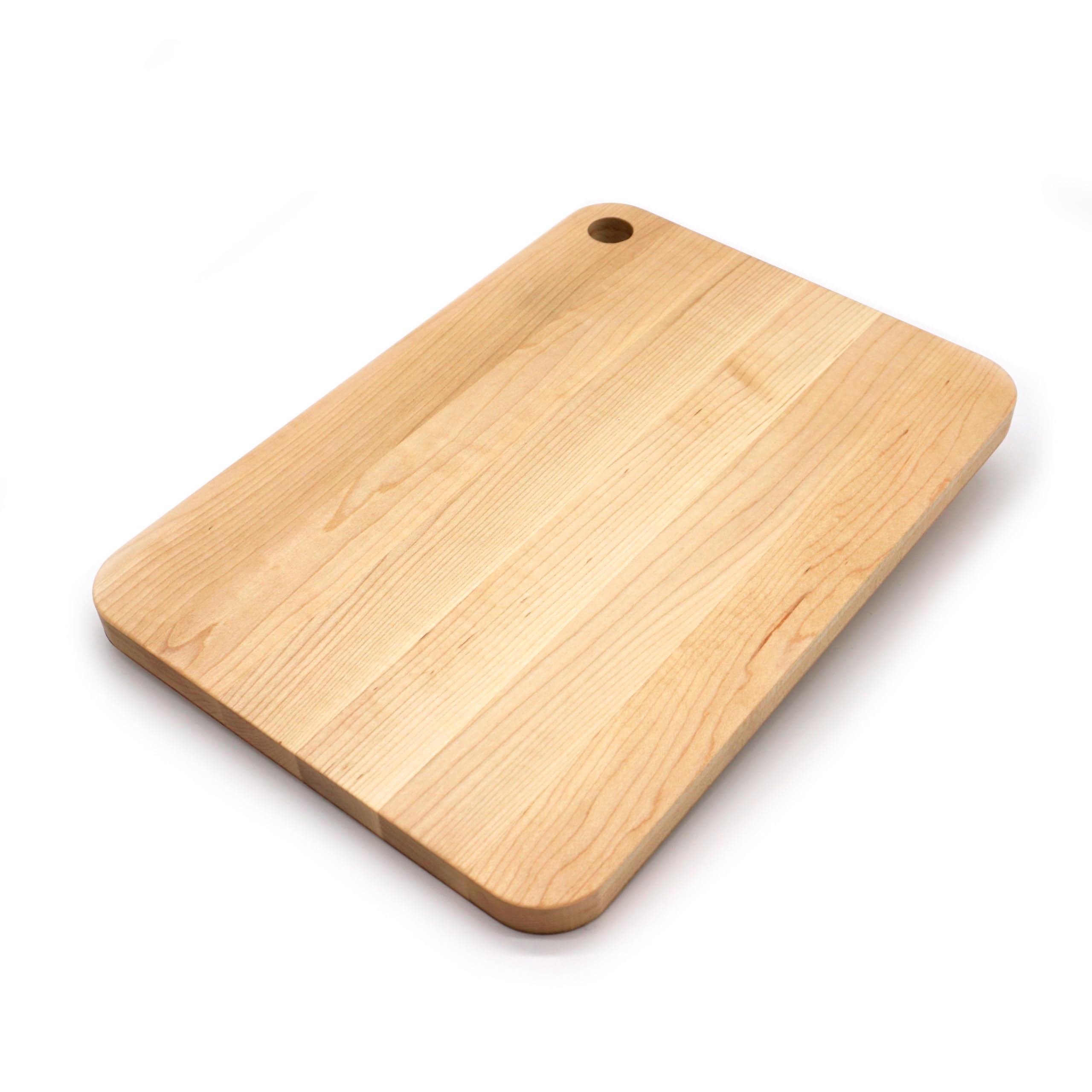 JK Adams Williston Medium Prep Cutting Board, Thick Maple Wood Cutting Boards for Kitchen - 14" x 10" x .75"